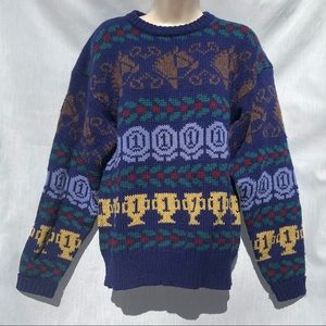 Vintage Miller’s Sportific Kristin Collection Horse Equestrian Wool Sweater - M